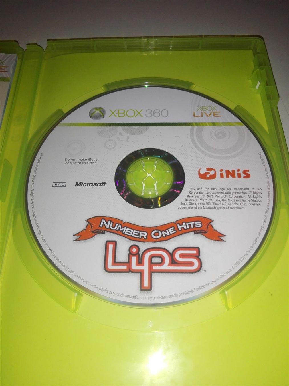 Microsoft Giochi: Number One Hits - Lips   (X-Box360) – Usato da St.Galllen venduto da elkaphone 2