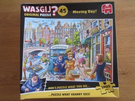 WASGIJ!-Puzzle Nr. 45, 1000-teilig, Sujet Umzugstag