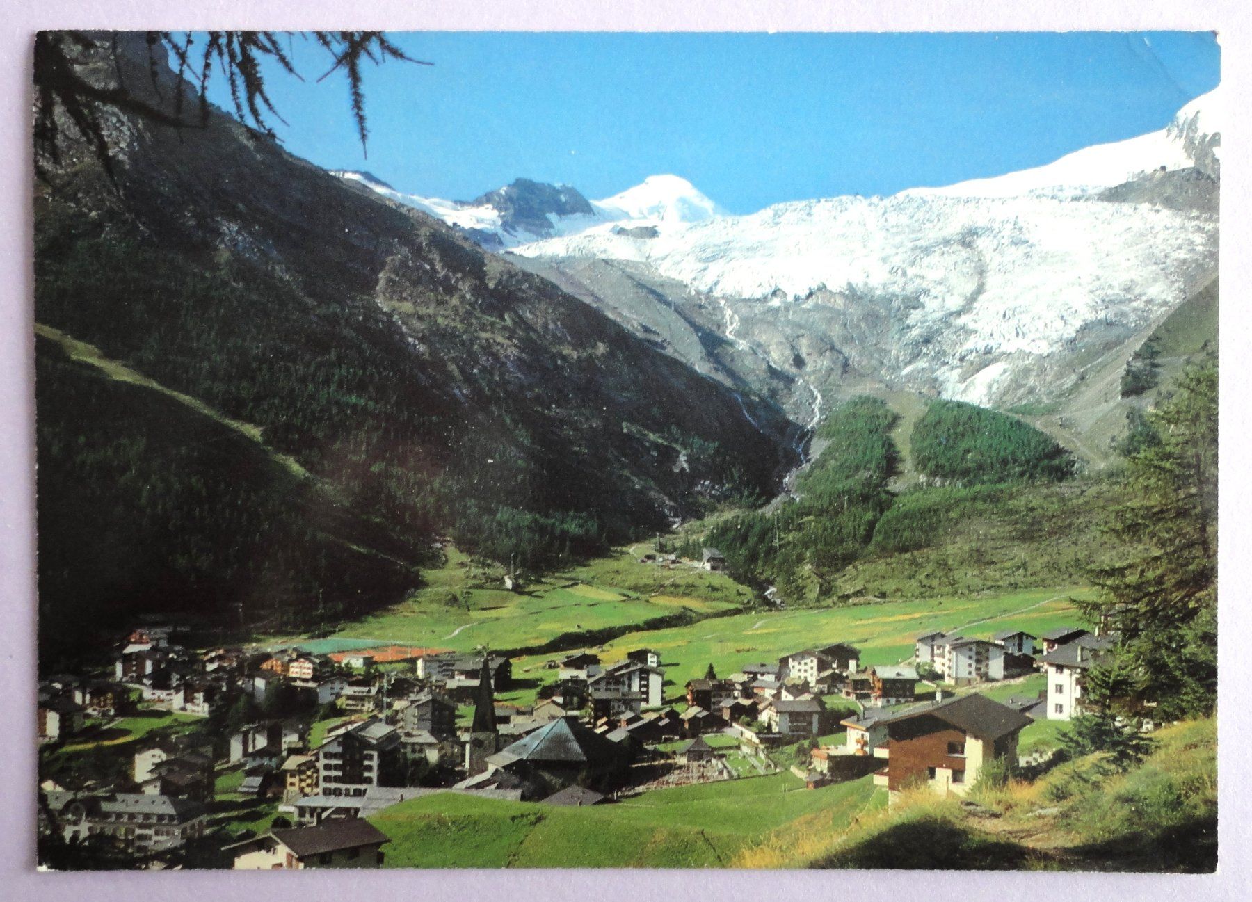 Ansichtskarten: Saas-Fee 1800 m – Gebraucht aus Fétigny von Billy2miny