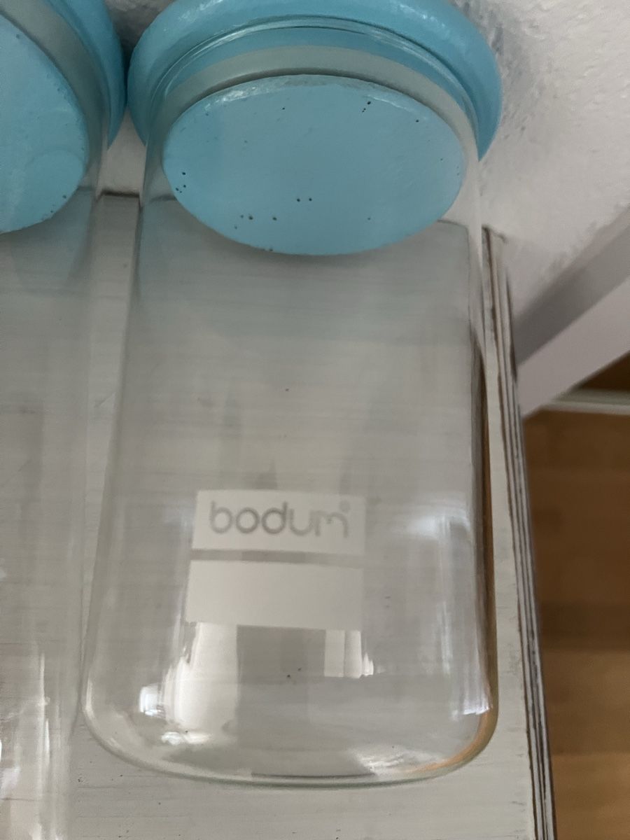 Bodum Verres: Vorratsgläser Bodum 2er Set mit Deckel hellblau  – D'occasion à Aarberg par Edelschungit 1