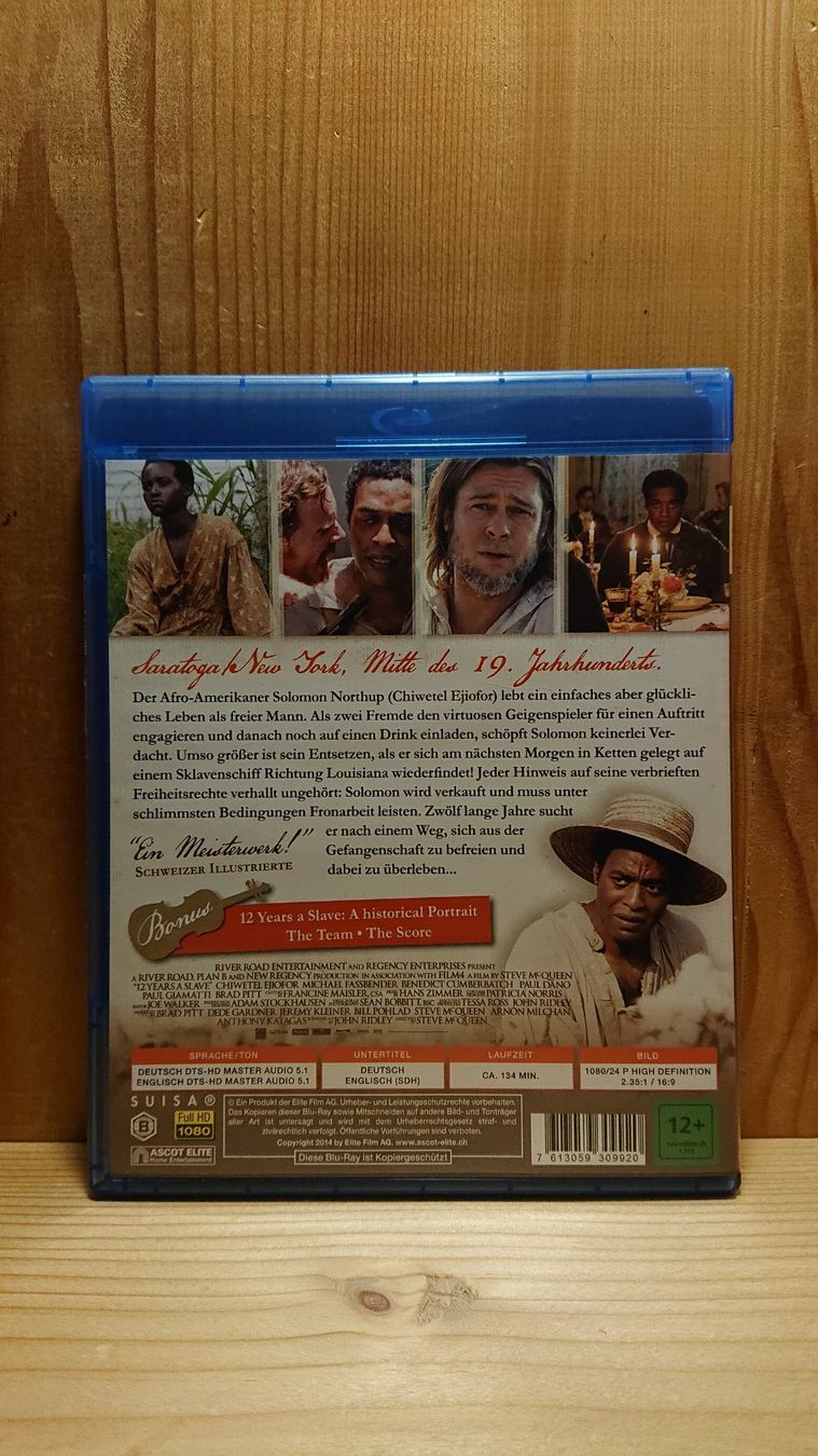 Alle DVDs: 12 YEARS A SLAVE Blu-Ray – Gebraucht aus Wilderswil von Exebub 1