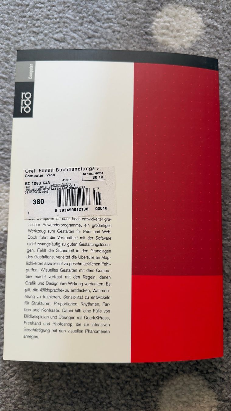 Libri: Visuelles Gestalten mit dem Computer - Grafik & Design – Nuovo (secondo la descrizione) da Bern venduto da MarieBrocante 6