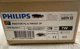 PHILIPS MASTER PL-S 7W/827/2 P NEU & ORIGINALVERPACKT