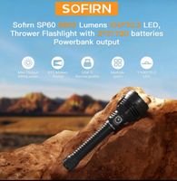 Sofirn SP60 Stablampe inkl Akkus und USB-C, 6800 Lumen!