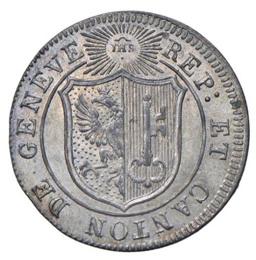 Alle Münzen: 1 Sol 1817 Genf, fast unz., irisierende Patina – Neu (gemäss Beschreibung) aus Niederlenz von Angi_e 1