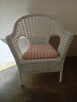 Superschöner stabiler Korbstuhl in Rattan