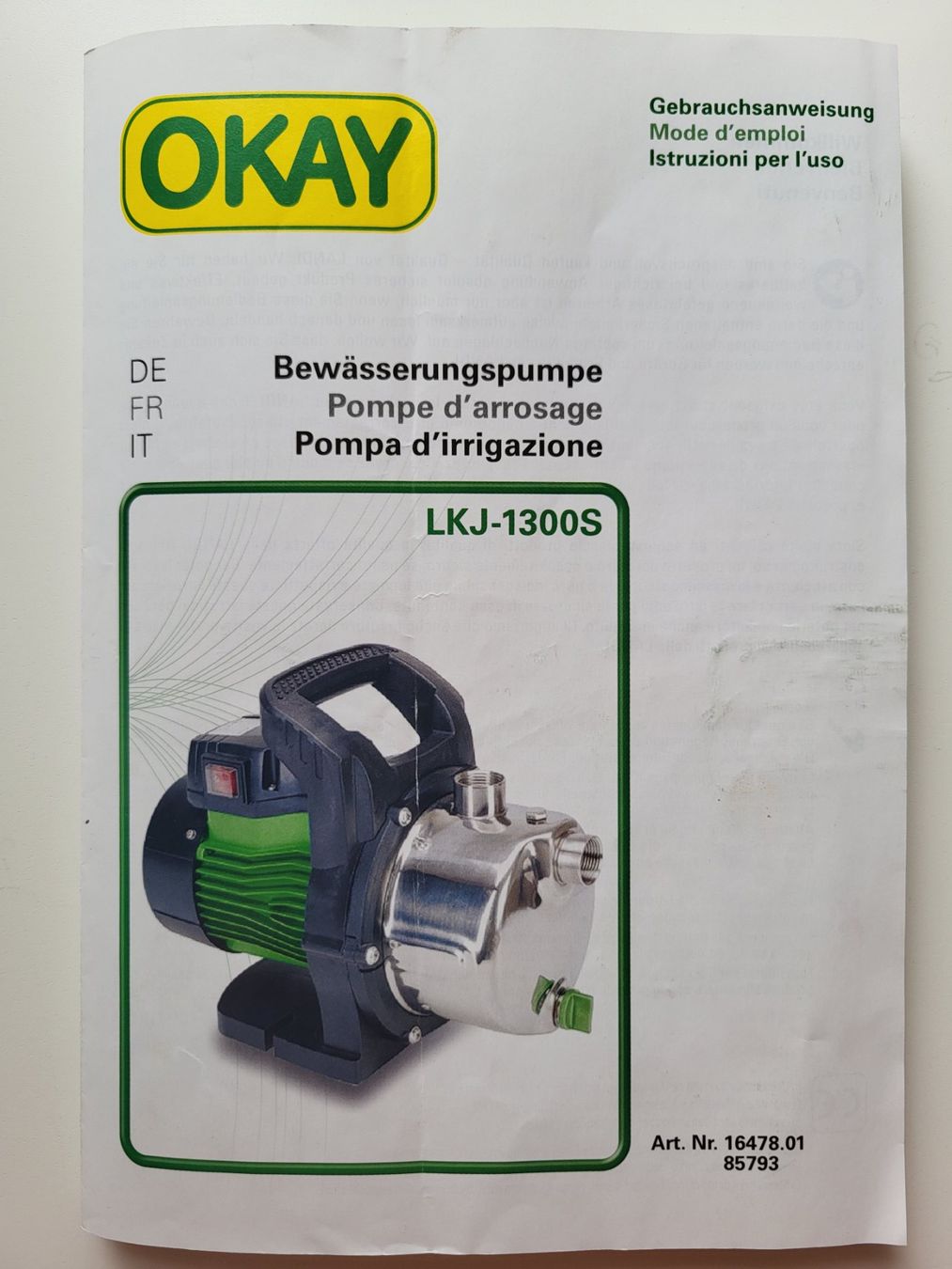 Pompes et pièces: Pumpe 1.3kW – D'occasion à Birmenstorf AG par Cjl 5