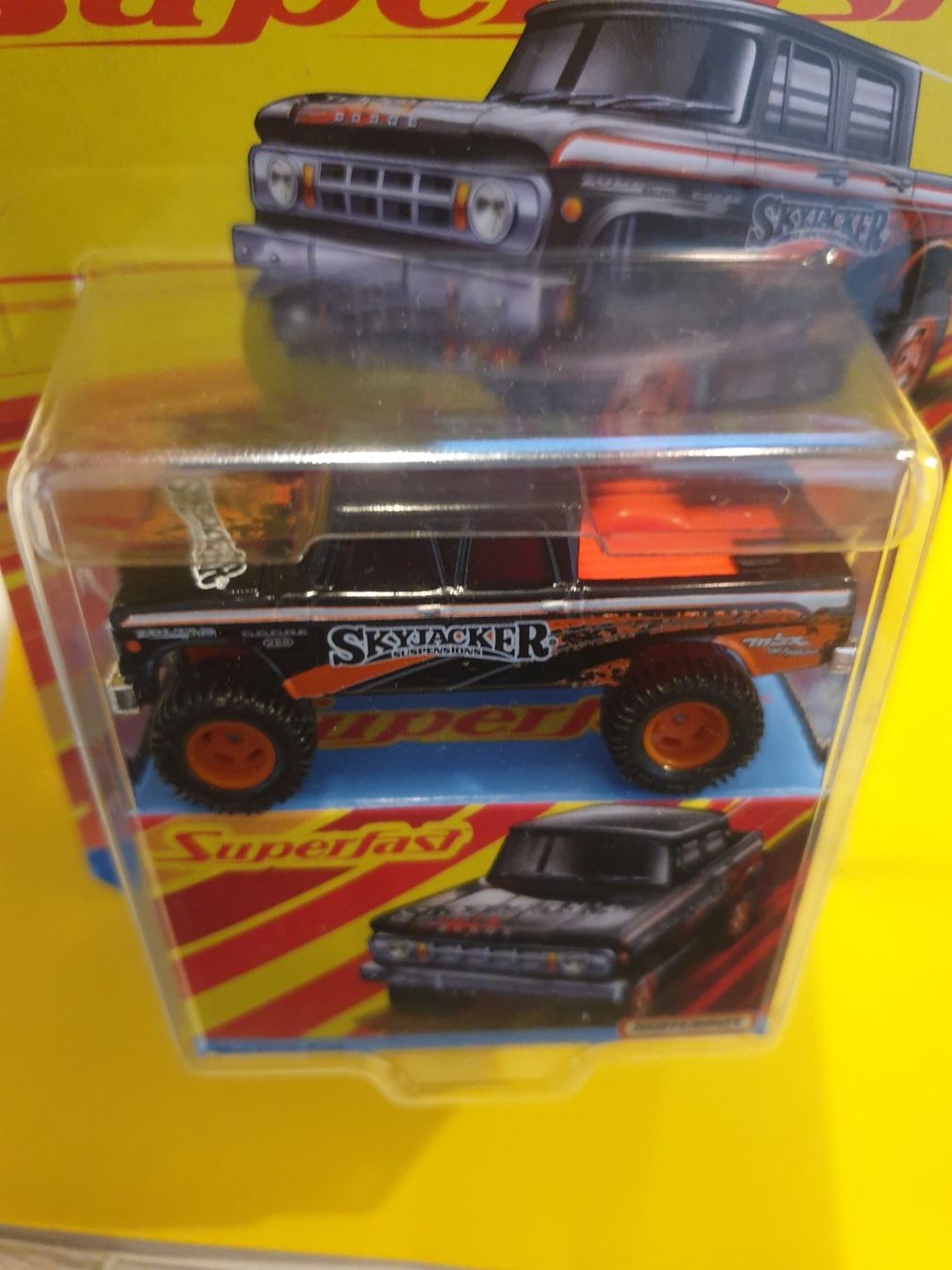 Matchbox Modellini d'auto: Matchbox 1968 DODGE D200 – Nuovo e nell'imballaggio originale da Oftringen venduto da Rotor 3