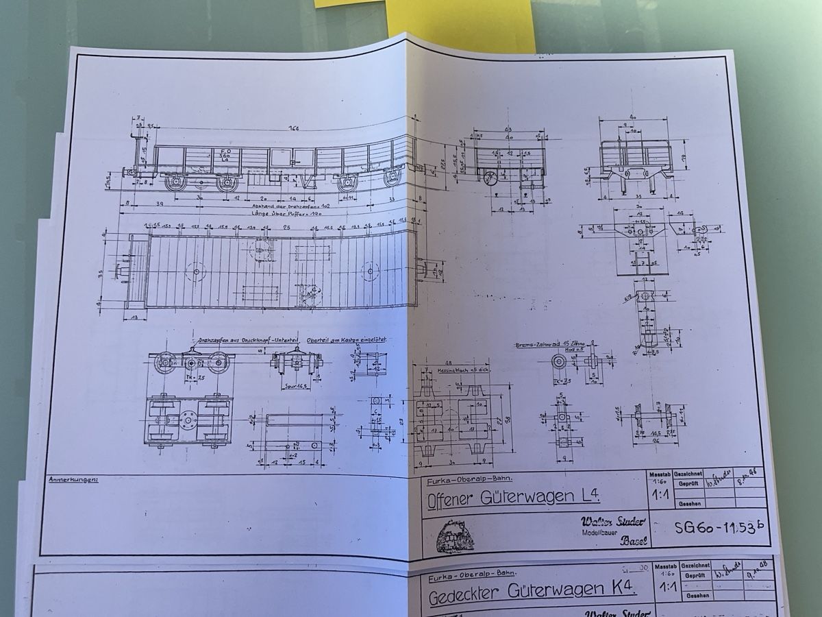 Modelleisenbahnen: 7 Plans pour modélisme ferroviaire, Wagon BVZ & FO – Neu (gemäss Beschreibung) aus Chexbres von rochecolombe 2