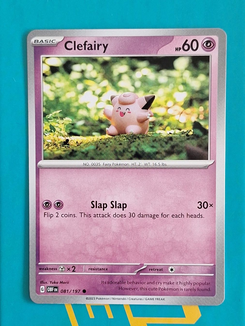 Pokémon Carte collezionabili: Clefairy Piepi - Pokemon Obsidian Flames – Usato da Altstätten SG venduto da GGsGameshop