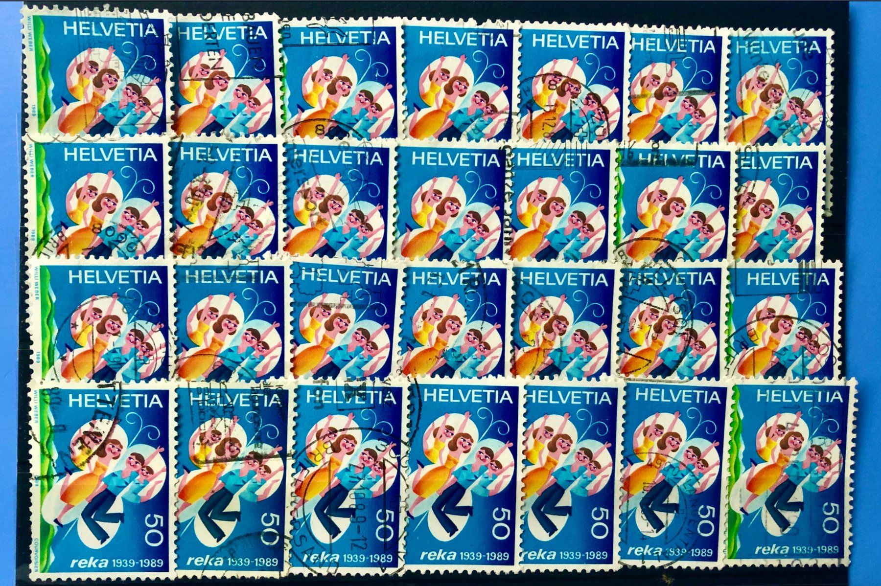 Tutti i francobolli: Nr.728 50J. Schw.Reisekasse  mit Stempel     – Usato da Aarau venduto da Billa007