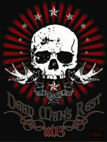 Blechschild-ALCHEMY-DEAD MANS REST - 30 X 40 CM