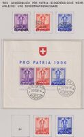 PP Block 1936 und Einzelmarken.