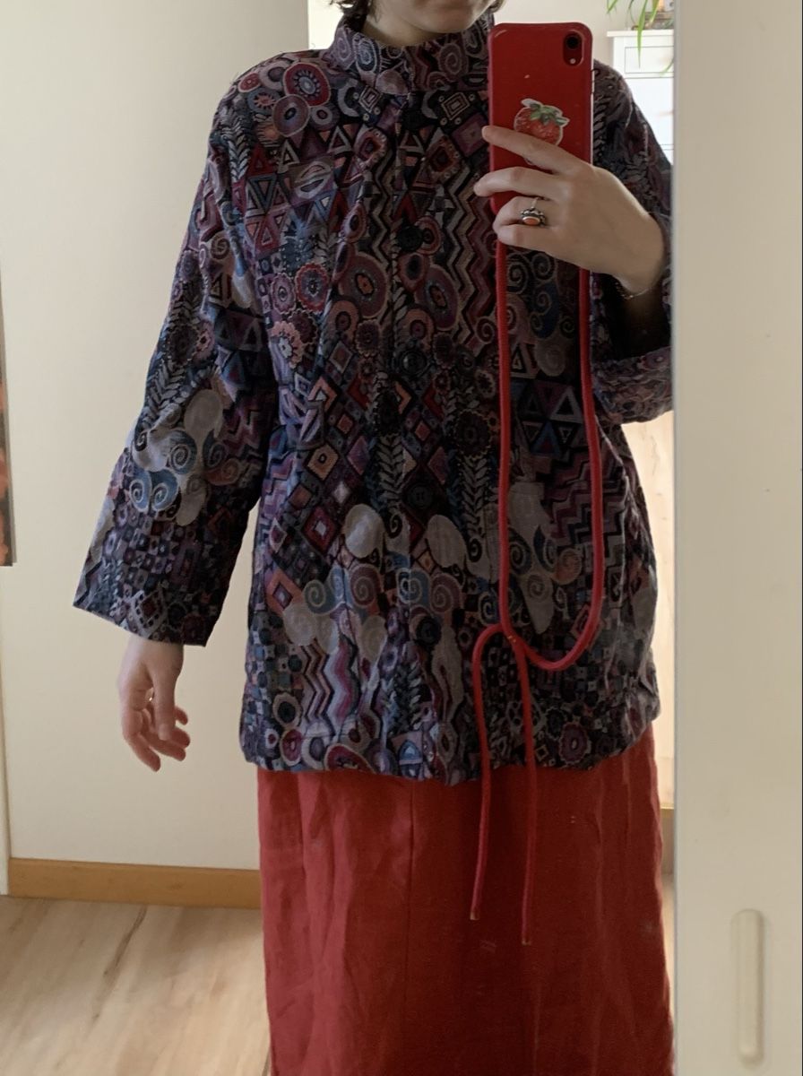 Jacken: Von Hand geschneiderte Jacke - gewebter Stoff, design, boho – Neu (gemäss Beschreibung) aus Neukirch (Egnach) von ginger34