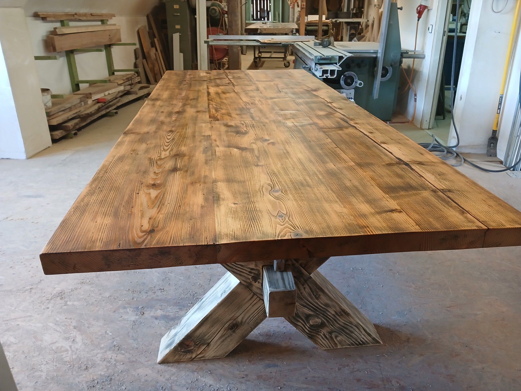 Tables: Tisch aus Schweizer Altholz rustikal 270cm – Neuf (Voir description) à Altishofen par Rossi464 6