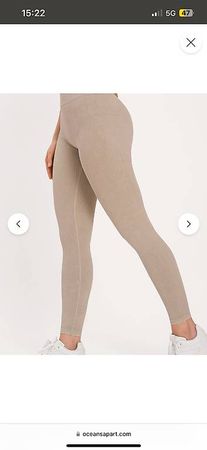 Oceans apart Leggings mit Scrunch beige Grösse S