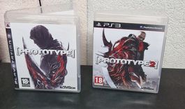 Prototype 1 et 2 PS3 - Lot de jeux complets en parfait état!