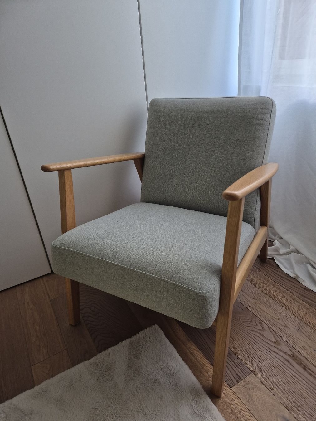 Ikea Poltrone: EKENÄSET Sessel, Eiche/Gunnared hellgrün – Usato da Brittnau venduto da troxxxi