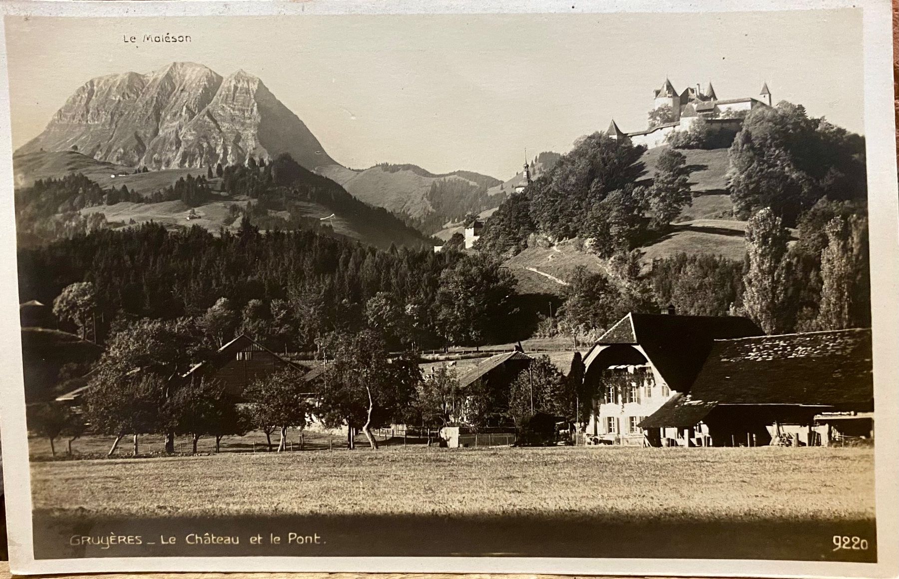 Ansichtskarten: Gruyères - Le Château et le Pont – Gebraucht aus Root von ENGLAND-TREASURES 1