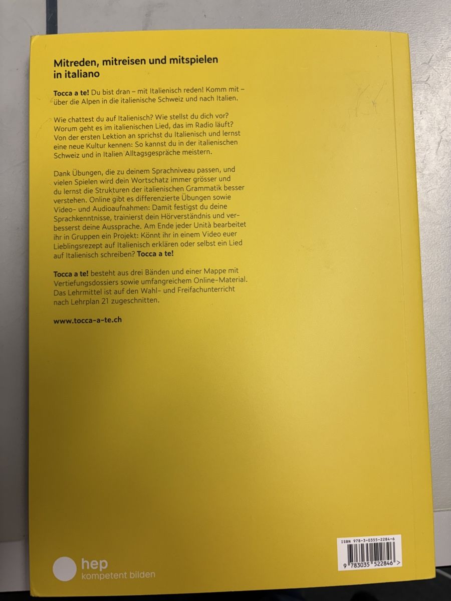 Libri: Italienisch lernen mit "Tocca a te!" NEU!! – Nuovo e nell'imballaggio originale da Herzogenbuchsee venduto da ameise02 1