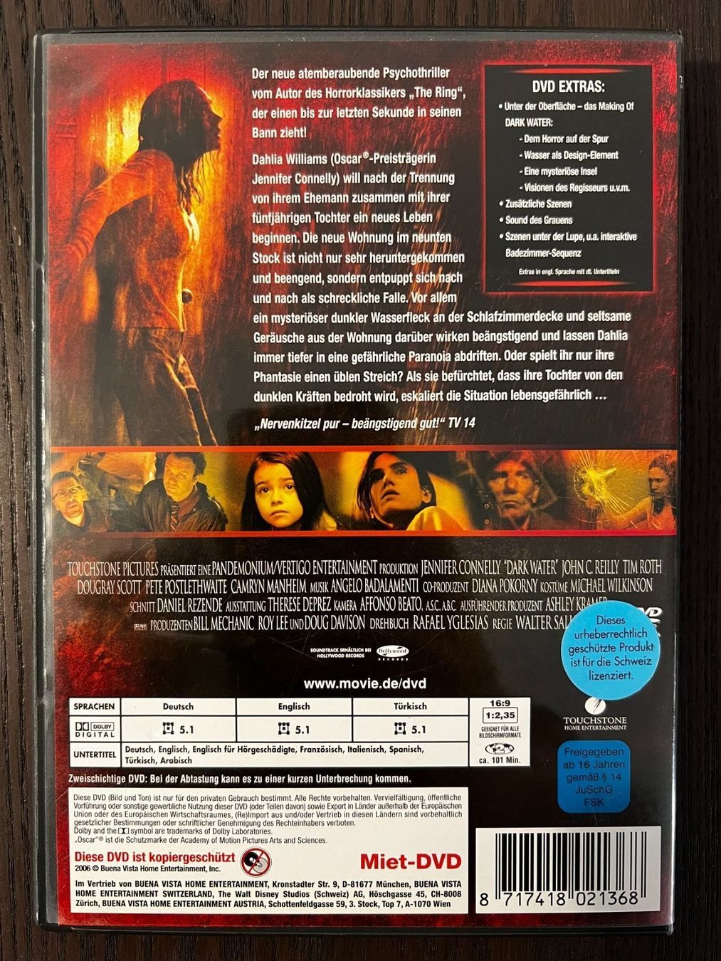 Tutti i DVDs: Dark Water - Dunkle Wasser – Usato da Zürich venduto da FilmFreunde 1