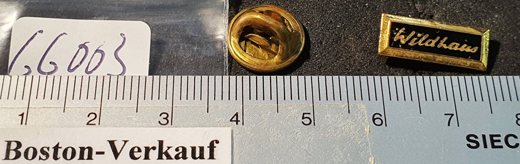 Plaketten & Abzeichen: GG003 - Pin Wildhaus - Logo – Gebraucht aus Reinach BL von Boston-Verkauf 1