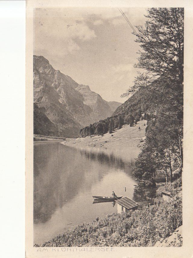 Ansichtskarten: Klöntalersee 1912 – Gebraucht aus Bürglen TG von StampGraf