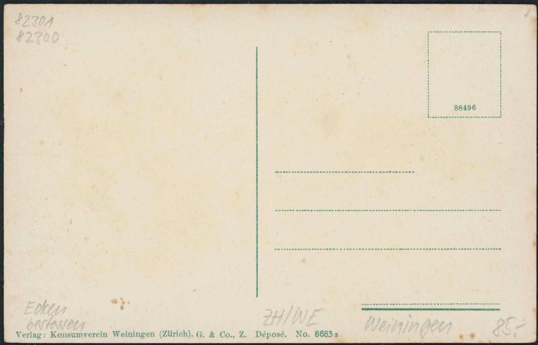 Cartoline postali: ZH Weiningen – Nuovo (secondo la descrizione) da Schindellegi venduto da Jonathan77 1