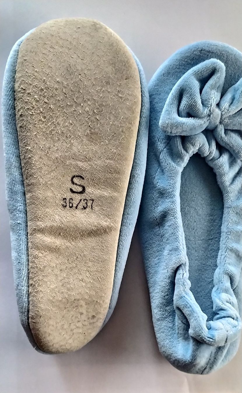 Scarpe da donna: Pantoufles bleues claires/Hausschuhe hellblau – Nuovo (secondo la descrizione) da MOUTIER venduto da Anto21 3