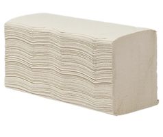 neue Falthandtücher, 2-lagig, Zick-Zack, naturweiss, 23x24.8