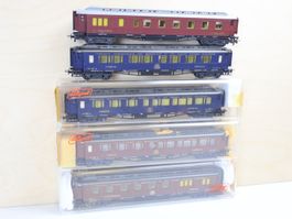 Liliput 5 x CIWL Orient-Express Personewagen Set - H0