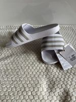 Adidas Adilette Cloud Damen Pantoletten weiss Gr. UK 7