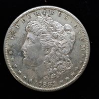 Morgan $ 1881 vorz-unz 900/1000 Silber 26,7gr