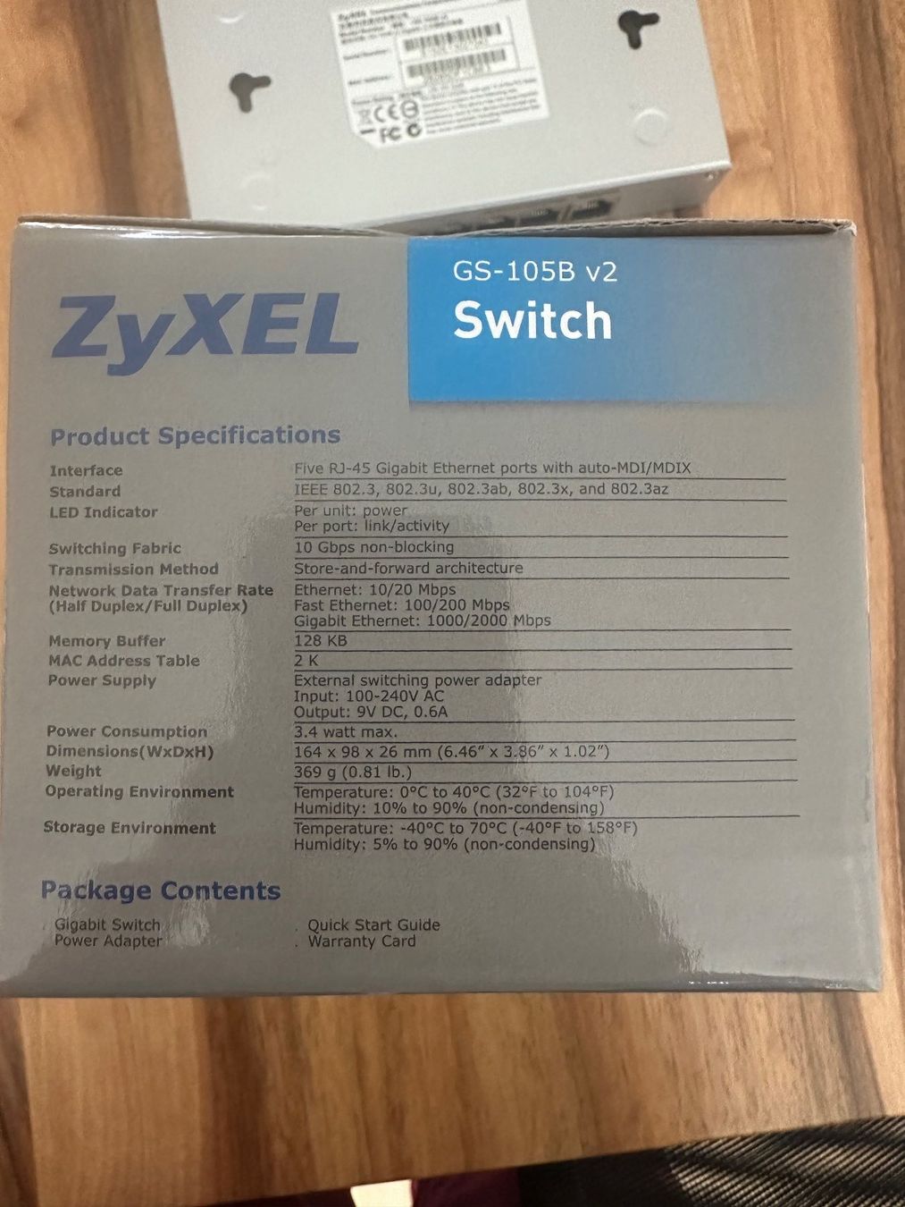 Zyxel Hub & Switch: Zyxel GS-105B v2 5 Port Switch – Usato da Stallikon venduto da Rsiri 3
