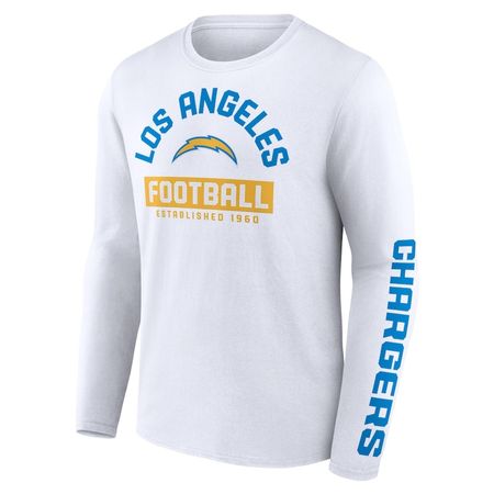 NFL Retro T-Shirt Los Angeles Chargers Langarm weiss Gr. XL