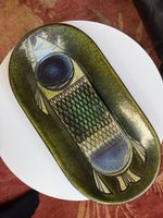 Keramik Platte Fisch Handarbeit Studiokeramik Kunst 60er
