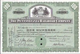 USA - THE PENNSYLVANIA RAILROAD CO. - 100 SHARES - JULI 1946