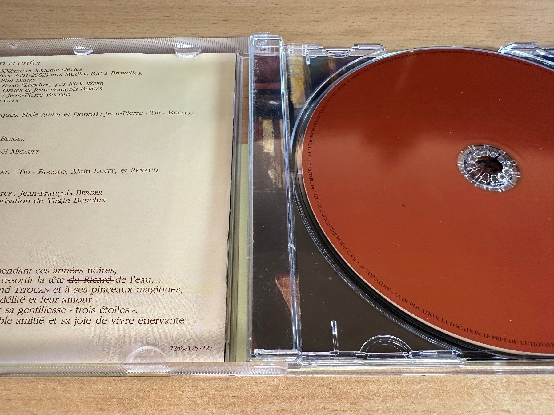 CDs: Renaud – Boucan D'Enfer – Gebraucht aus Rikon im Tösstal von Alpenmutz 2