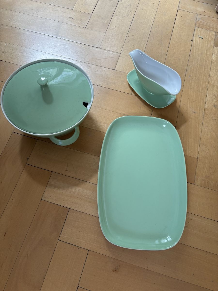 Rössler Ciotole: Vintage Rössler Schüssel, Platte und Sauciere – Usato da Zürich venduto da ea_so8p