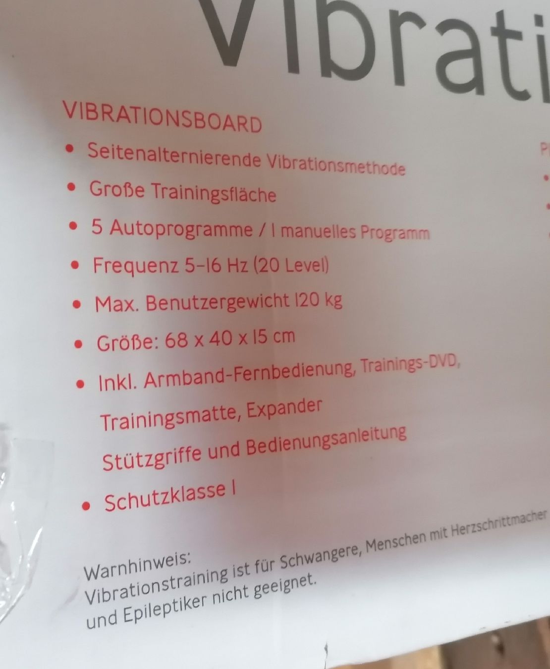Aldi Hometrainer: Vibrationsboard – Nuovo e nell'imballaggio originale da Alberswil venduto da Myumai 1