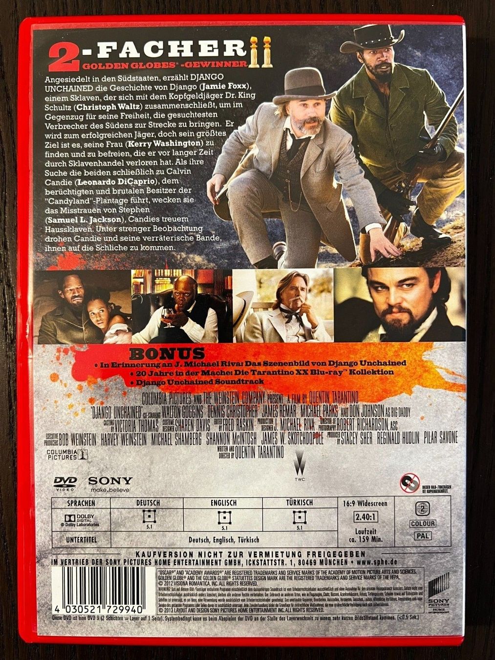 Tutti i DVDs: Django Unchained – Usato da Zürich venduto da FilmFreunde 1