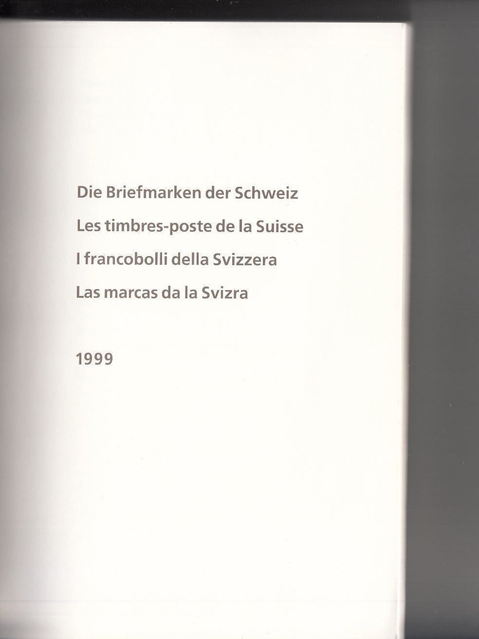 Tutti i francobolli: Die Briefmarken der Schweiz 1999,  VB ET – Usato da Bürglen TG venduto da StampGraf 1