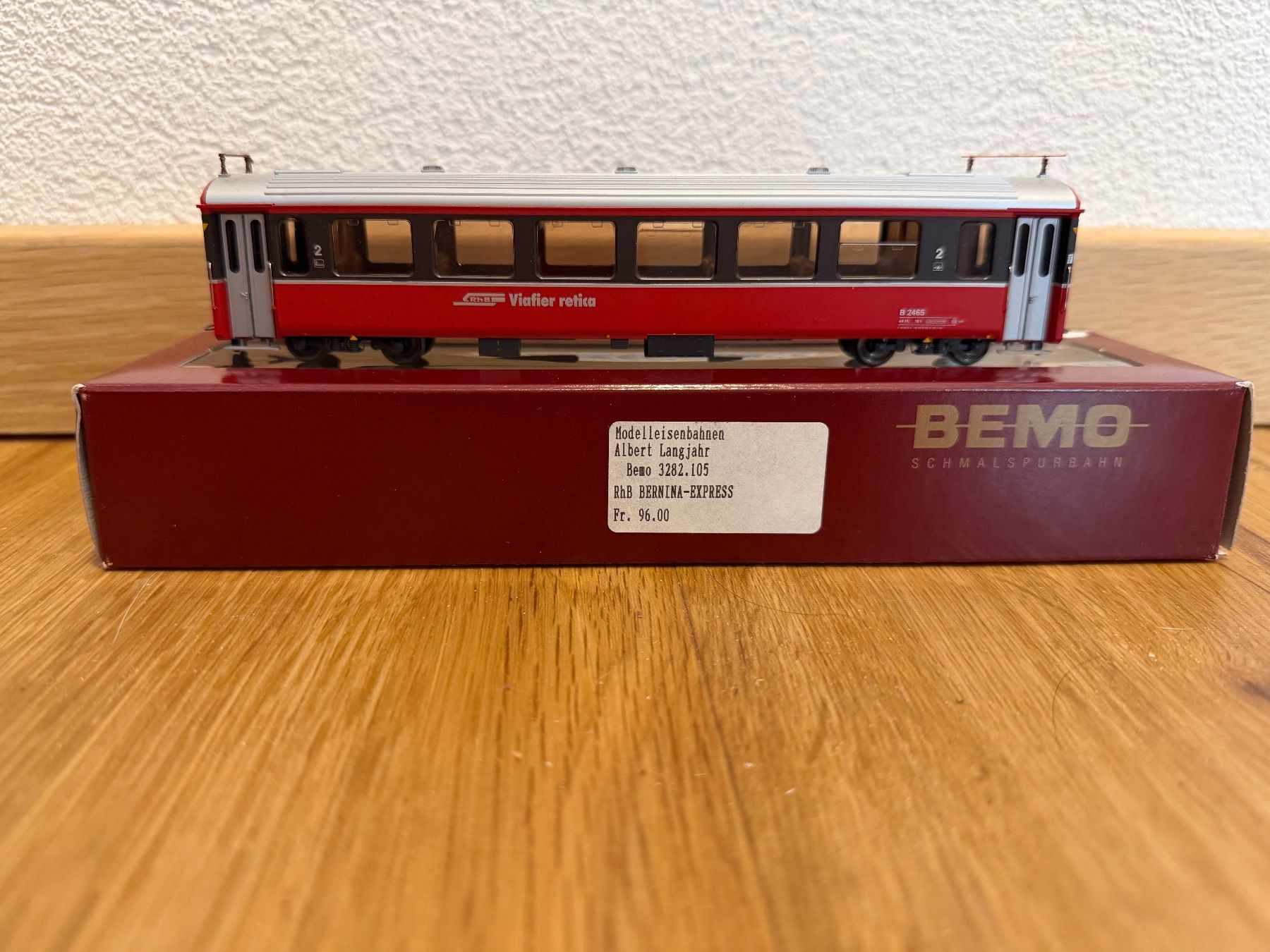 Bemo Modellini di ferrovie: BEMO RhB B 2465 EW III Bernina-Express 3282 105 – Usato da Niederbipp venduto da Snooker821 3
