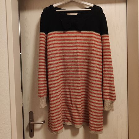 Next gestreiftes Strickkleid Gr. 48