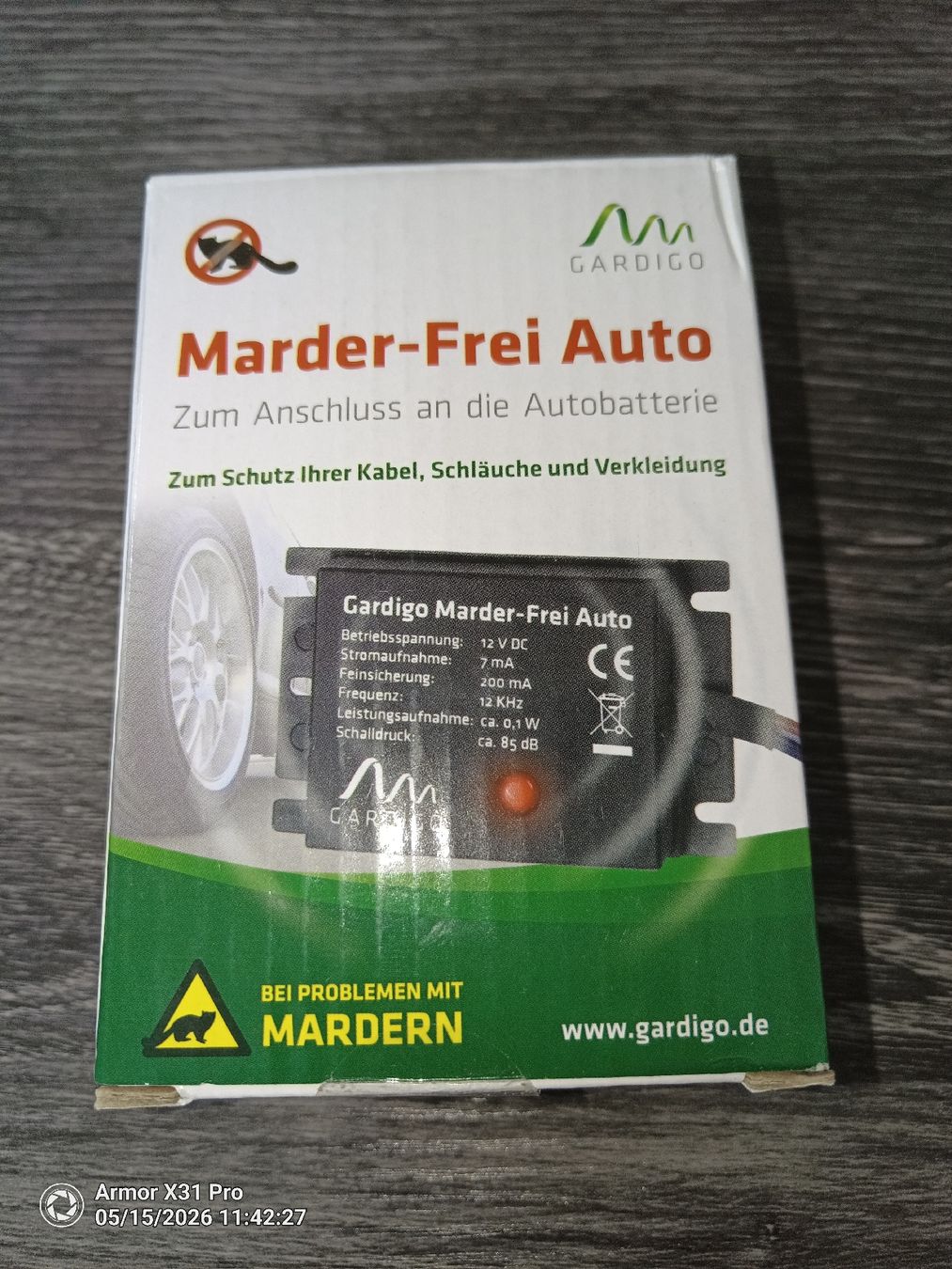 Sistemi d'allarme: Gardigo Marder-Frei Auto – Nuovo (secondo la descrizione) da Winikon venduto da Deres