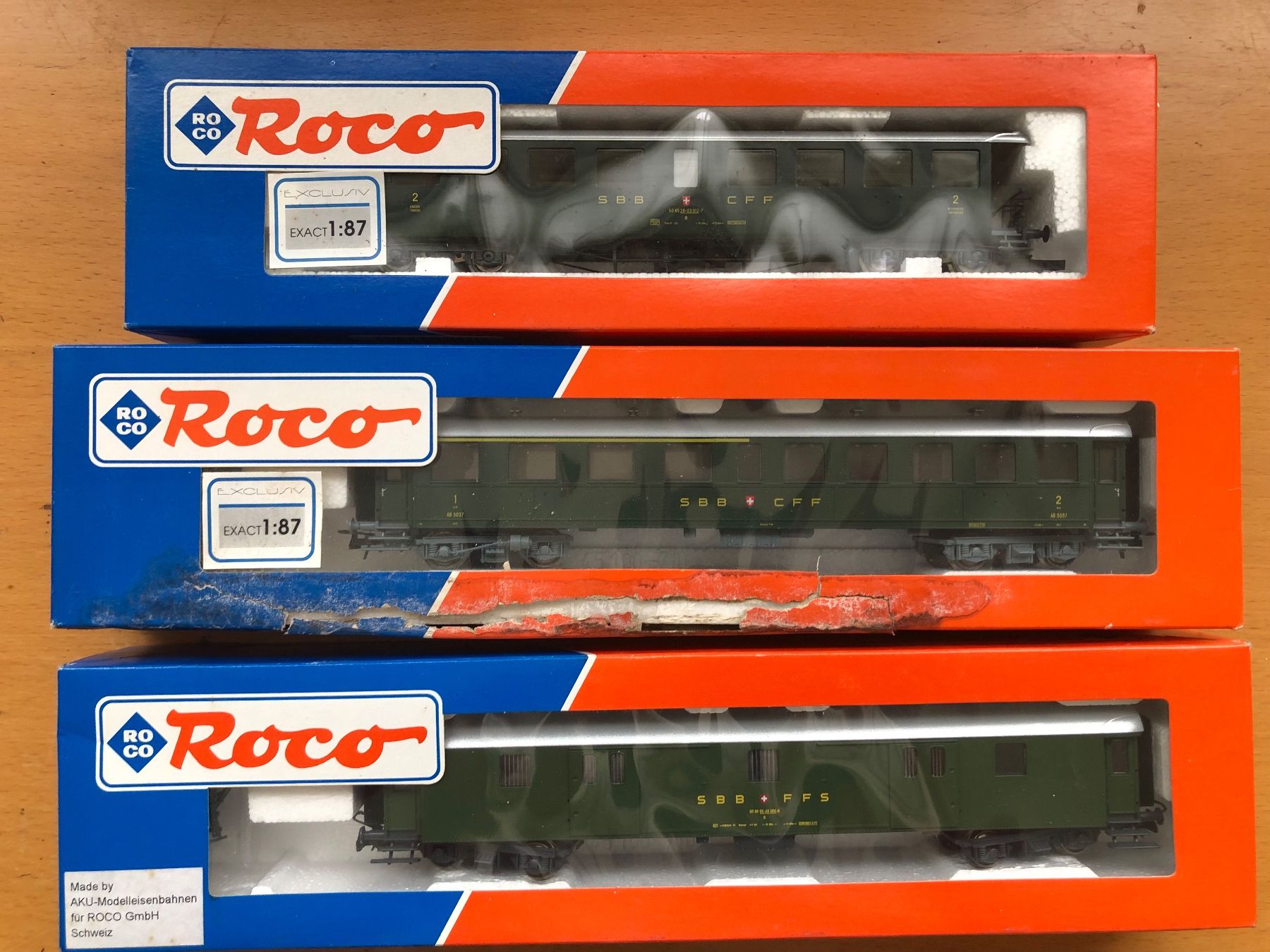 Roco Modellini di ferrovie: Roco SBB 3er Set NEU – Nuovo (secondo la descrizione) da Ostermundigen venduto da Garmin03 3