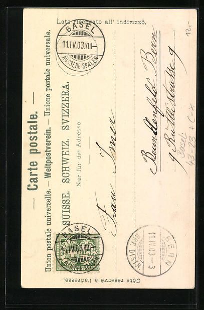 Cartes postales: Basel, Basler Blumenmädchen, Stadttyp – D'occasion à Berlin par bartko-reher 1