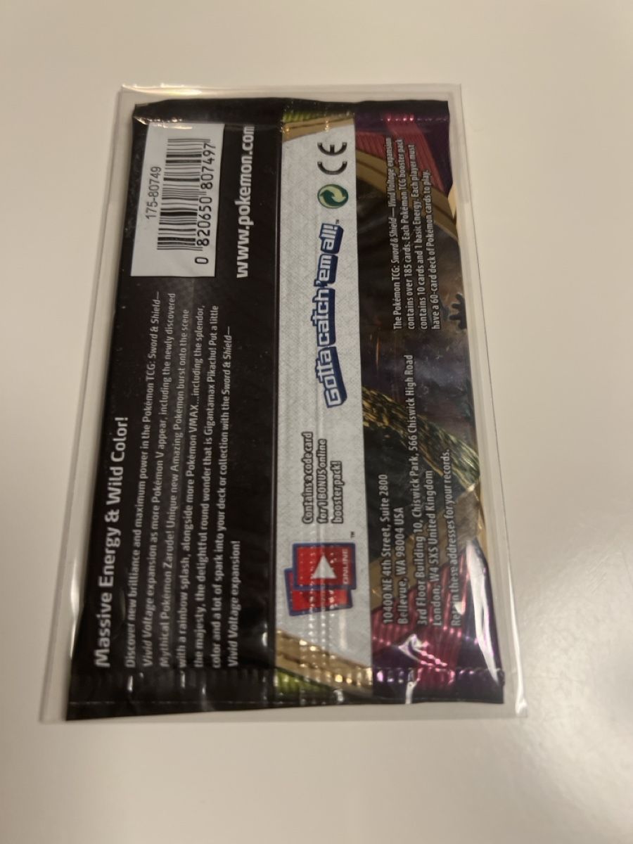 Pokémon Carte collezionabili: Booster VIVID VOLTAGE  English – Nuovo e nell'imballaggio originale da Cologny venduto da aidakr 1