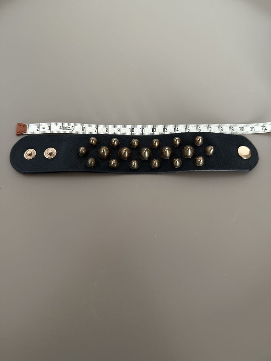 Bracciali & Braccialetti: Black Leather Bracelet with Spikes - Cool! – Nuovo (secondo la descrizione) da Binningen venduto da can_s2yh 3
