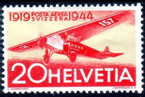 FLUGPOSTMARKE FOKKER 1944 ** POSTFRISCH ** - UT6 1